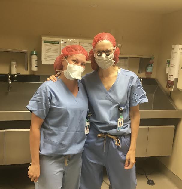 This is a picture of my PA (Physician Assistant) and friend, Brooke Hovick, and I. 