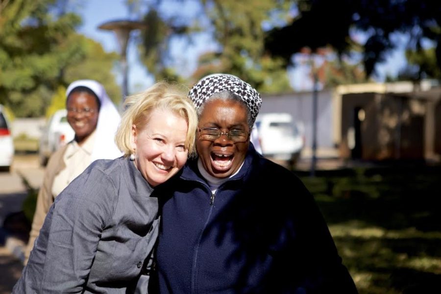 Amy Goldman during a trip to Lusaka, Zambia where she met with sisters from the Zambian Association of Sisters in 2016.