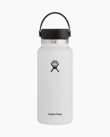 Painted white hydro store flask